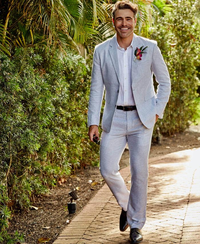 Cubavera Delave Sleet Linen Suit