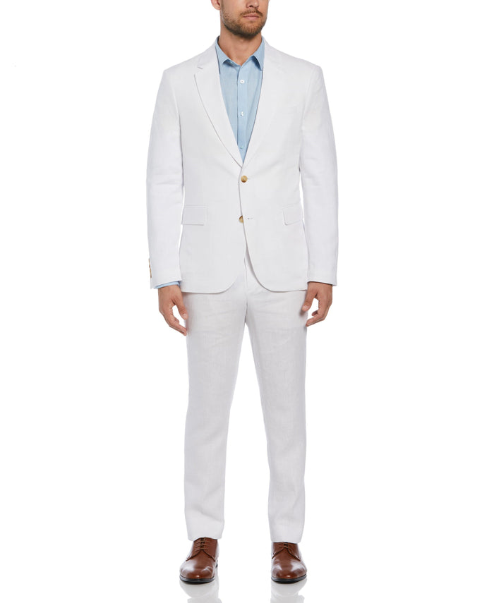 cubavera Delave White Linen Suit