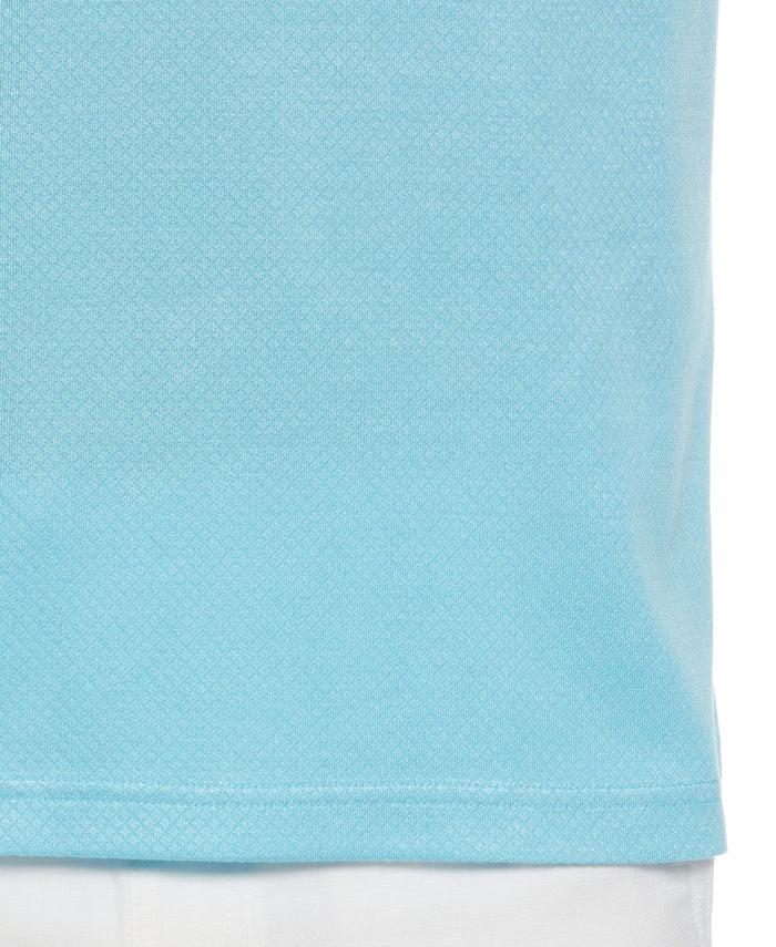 Cubavera Diamond Jacquard Polo Shirt Aqua Esque