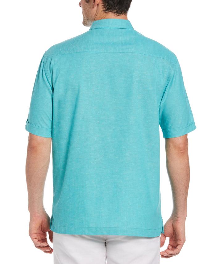 Cubavera Double Pocket Pintuck Shirt Ceramic