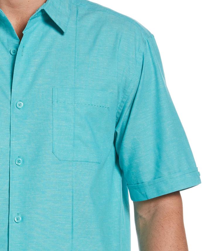 Cubavera Double Pocket Pintuck Shirt Ceramic