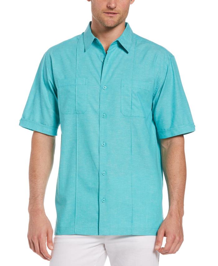 cubavera Double Pocket Pintuck Shirt Ceramic