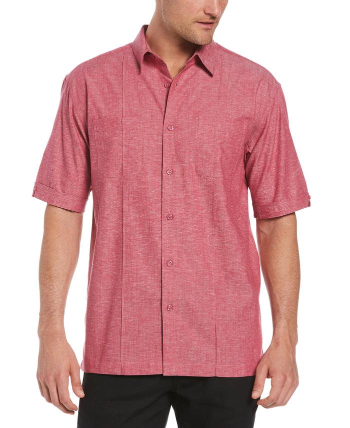 cubavera Double Pocket Pintuck Shirt Sangria