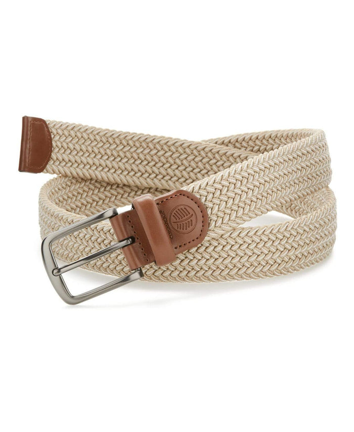 cubavera Elastic Web Belt Khaki