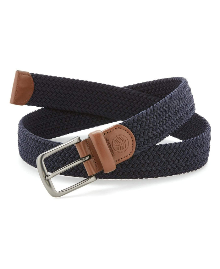 cubavera Elastic Web Belt Navy
