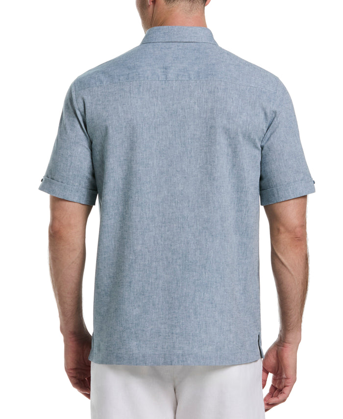 Cubavera Engineered Dobby Panels Shirt Tapestry