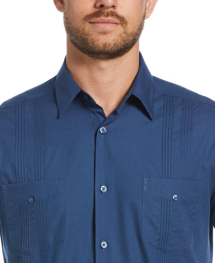 Cubavera Four Pocket Guayabera Shirt Ensign Blue
