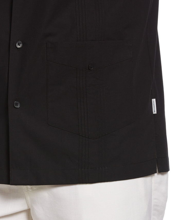 Cubavera Four Pocket Guayabera Shirt Jet Black