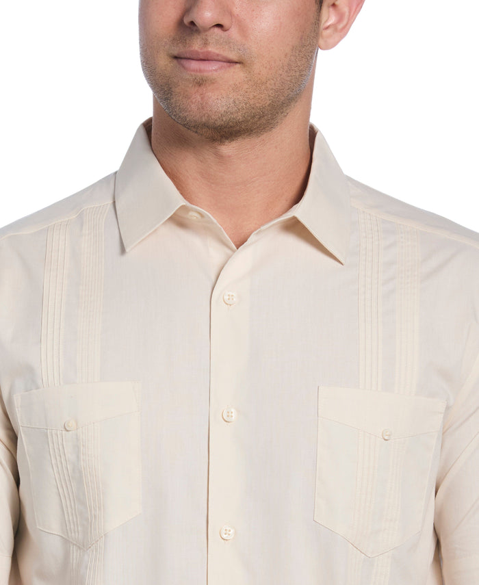 Cubavera Four Pocket Guayabera Shirt Whitecap Gray