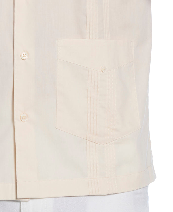 Cubavera Four Pocket Guayabera Shirt Whitecap Gray