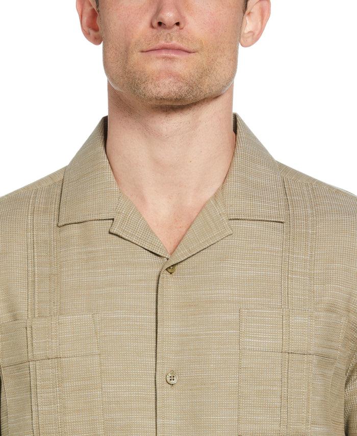 Cubavera Gauze Textured Guayabera Shirt Aloe