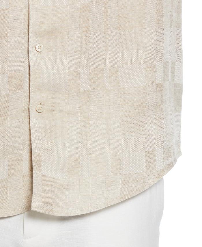 Cubavera Geometric Dobby Textured Shirt Linen
