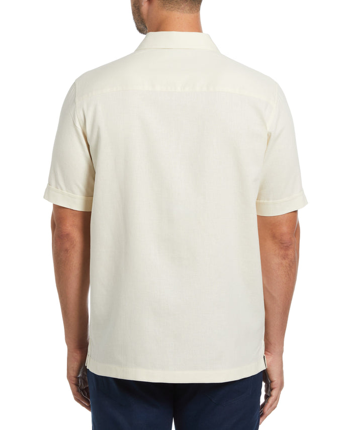 Cubavera Gradient Panel Print Shirt Tofu