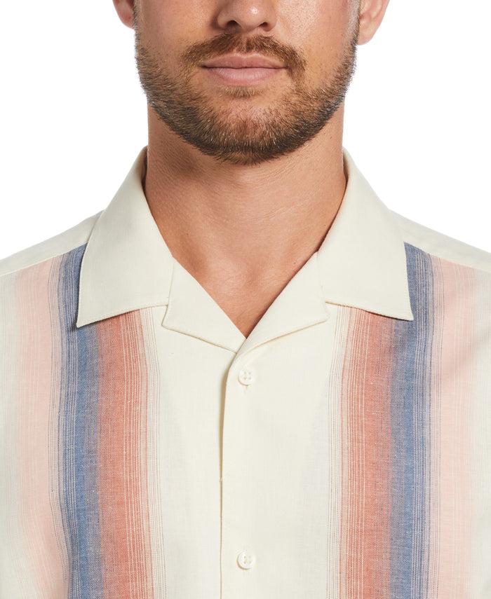 Cubavera Gradient Panel Print Shirt Tofu