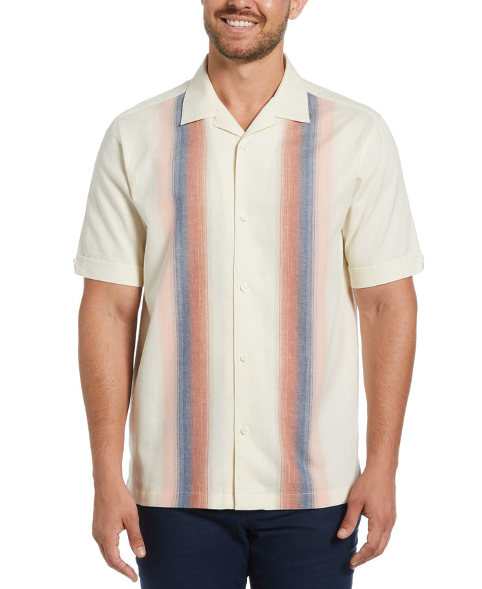cubavera Gradient Panel Print Shirt Tofu