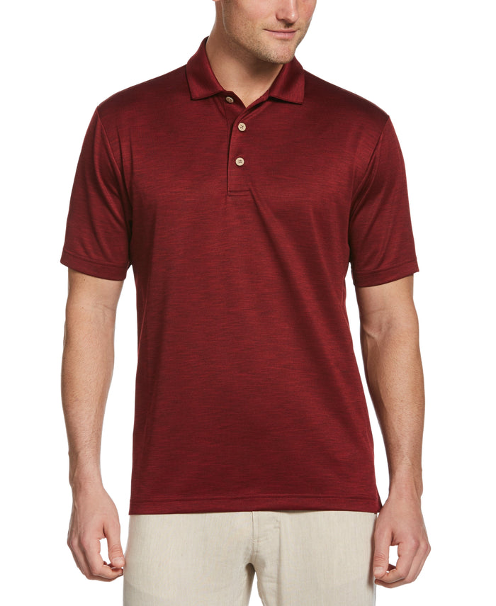 cubavera Heather Twill Polo Biking Red