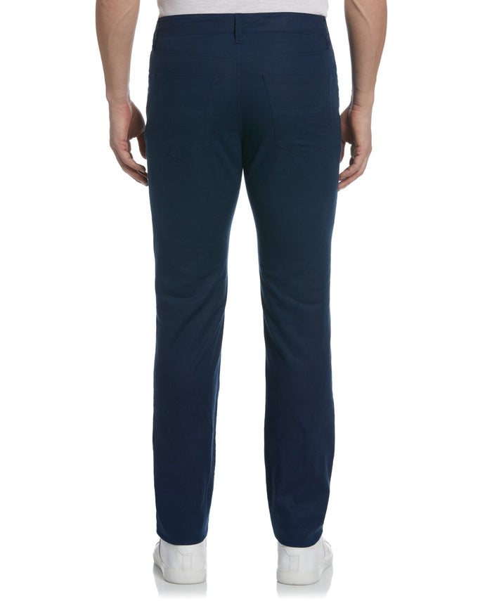 Cubavera Linen-Blend 5-Pocket Pants Dress Blues