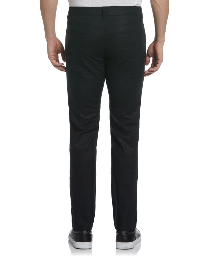 Cubavera Linen-Blend 5-Pocket Pants Jet Black