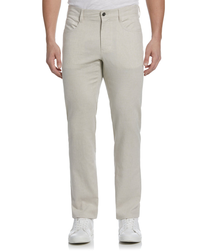 cubavera Linen-Blend 5-Pocket Pants Natural Linen
