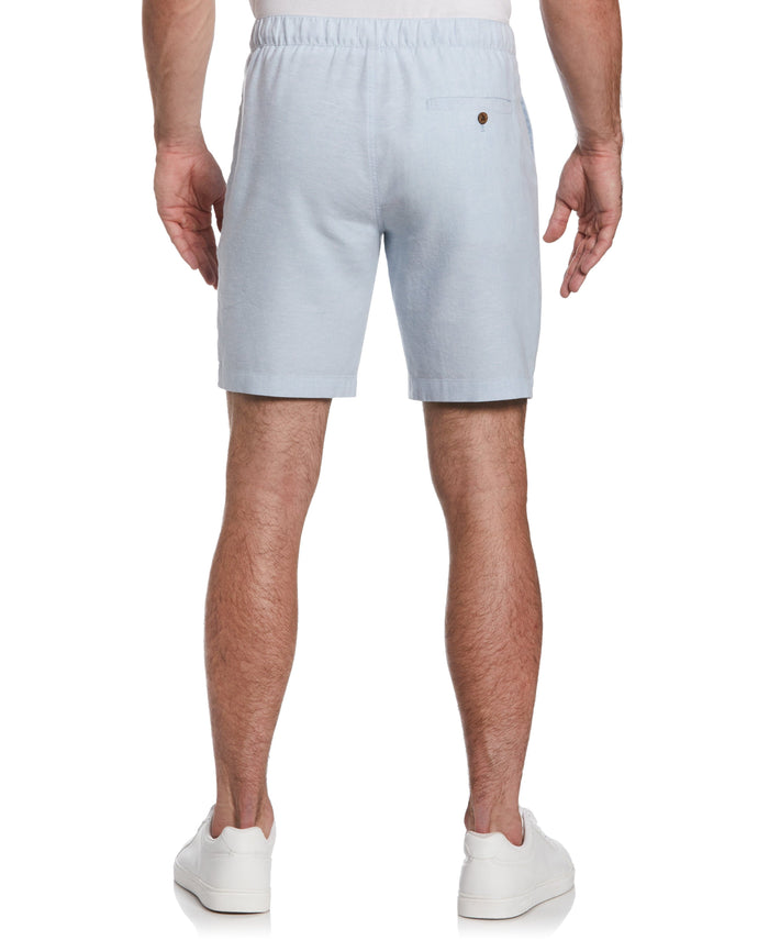 Cubavera Linen Blend Cross Dye Short Cerulean