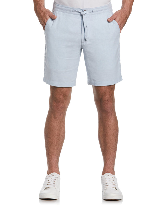 Cubavera Linen Blend Cross Dye Short Cerulean