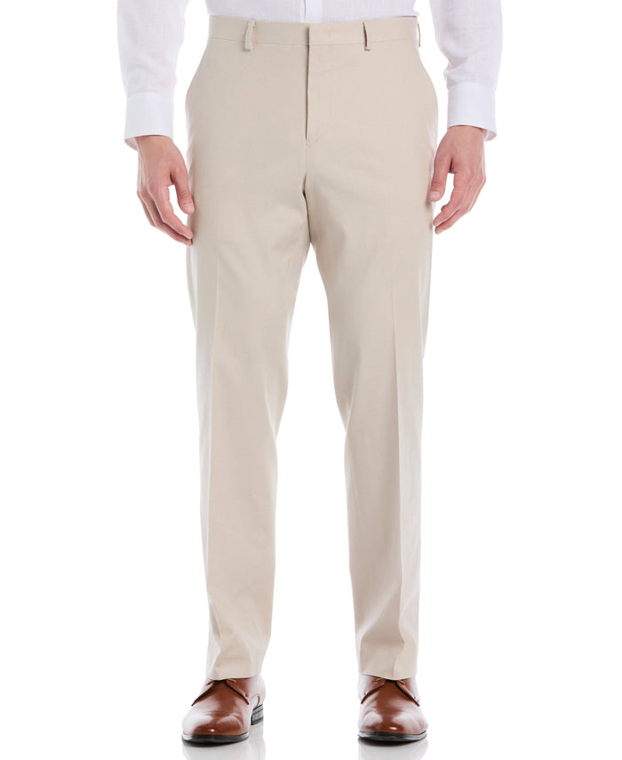 cubavera Linen Blend Flat Front Pant Beige