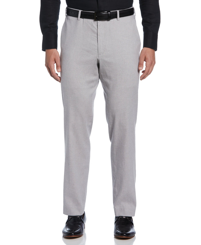 cubavera Linen Blend Flat Front Pant Sleet