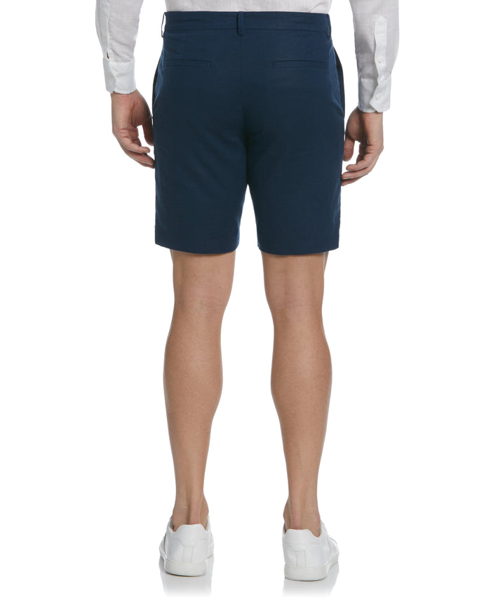 Cubavera Linen-Blend Flat Front Short Dress Blues