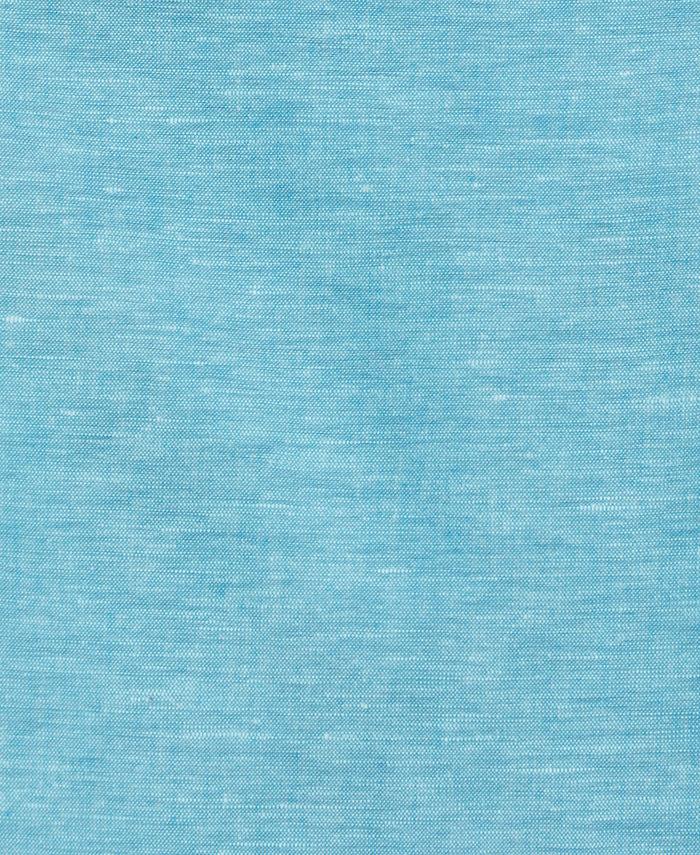 Cubavera Linen Blend Panel Shirt Crystal Teal