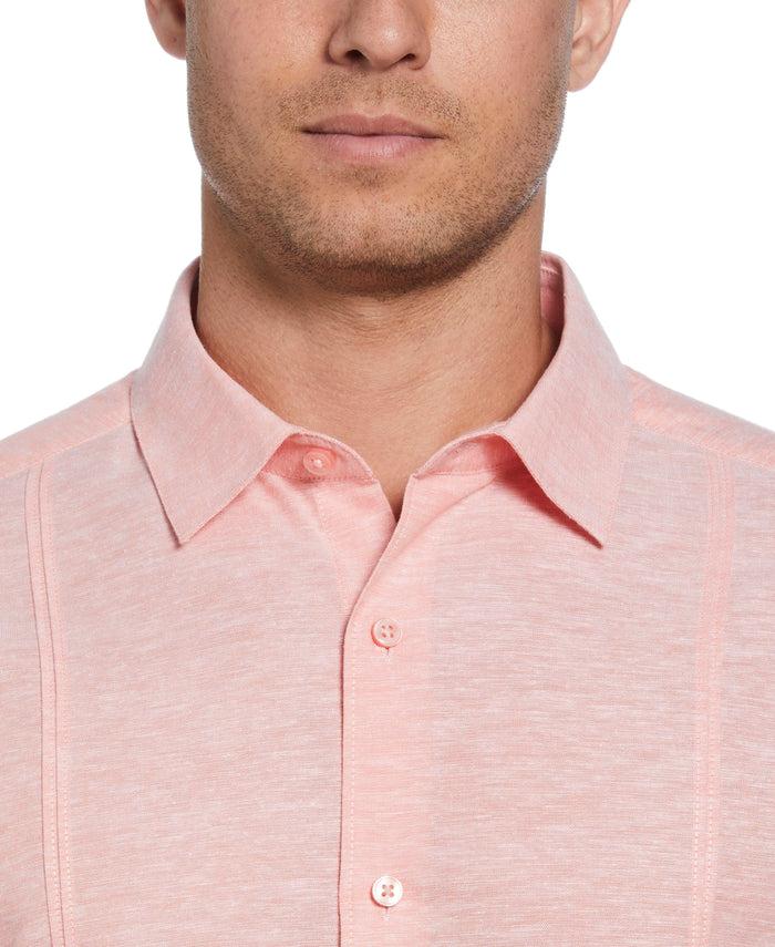 Cubavera Linen Blend Panel Shirt Lantana