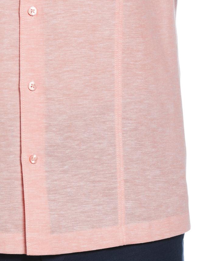 Cubavera Linen Blend Panel Shirt Lantana