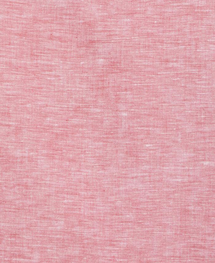 Cubavera Linen Blend Panel Shirt Tango Red