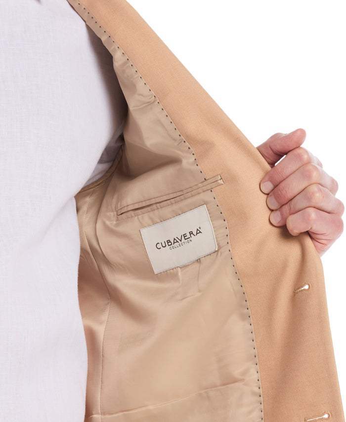 Cubavera Linen Blend Suit Jacket Camel