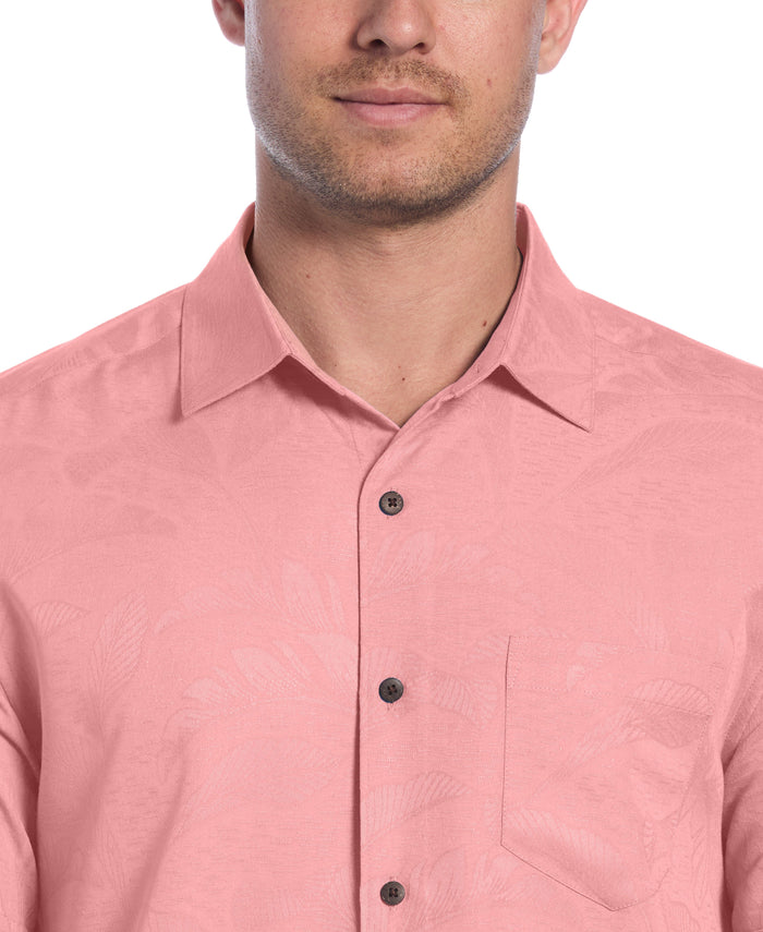 Cubavera Palm Print Shirt Lantana
