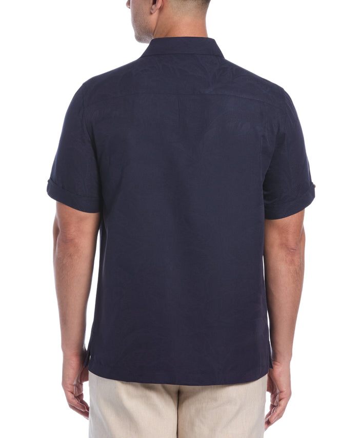 Cubavera Palm Print Shirt Navy Blazer