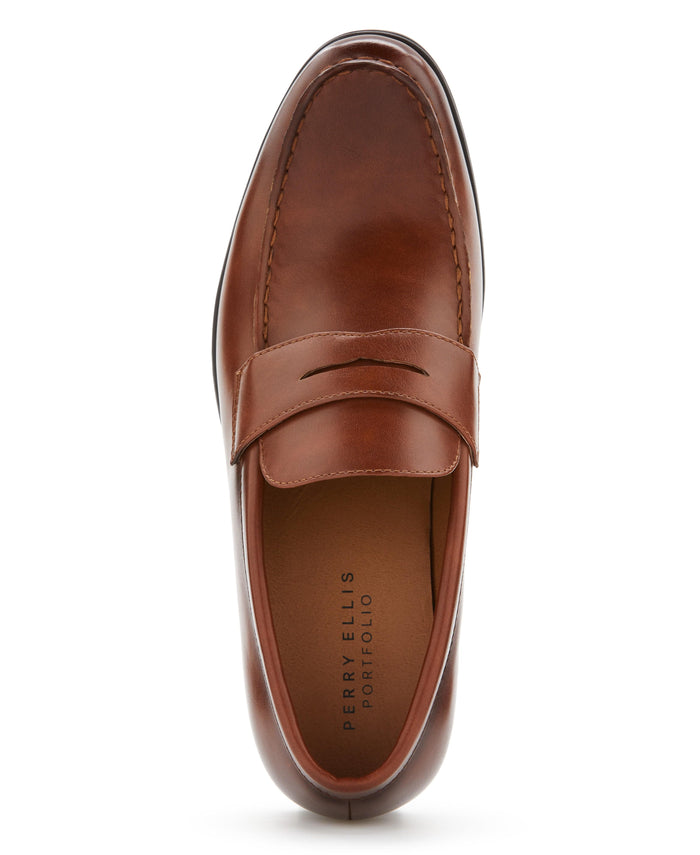 Cubavera Perry Ellis Curt Shoe Dk Cognac