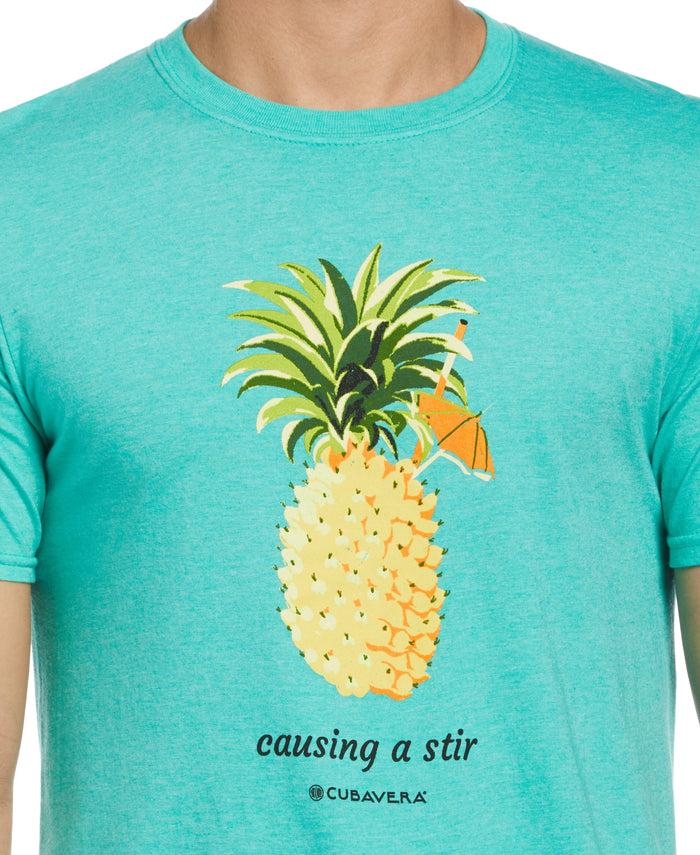 Cubavera Pineapple Tee Aruba Blue
