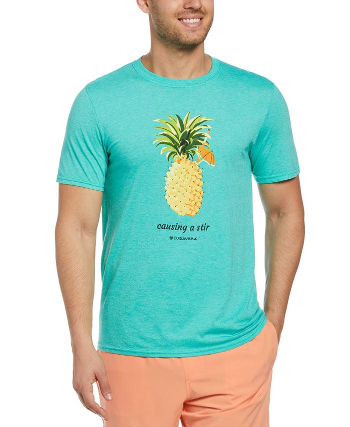 cubavera Pineapple Tee Aruba Blue