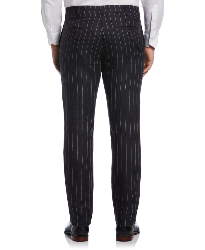 Cubavera Pinstripe Linen Pant Blackened Pearl