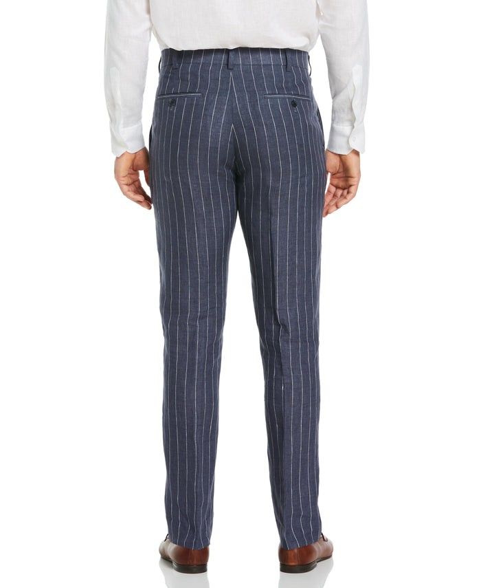 Cubavera Pinstripe Linen Pant Navy Peony