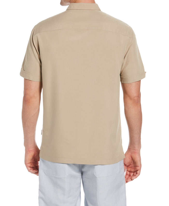 Cubavera Retro Panel Shirt Chinchilla