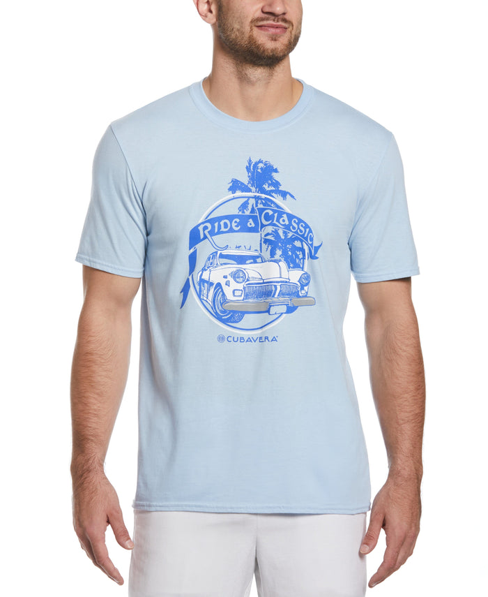 cubavera Ride A Classic Tee Light Blue