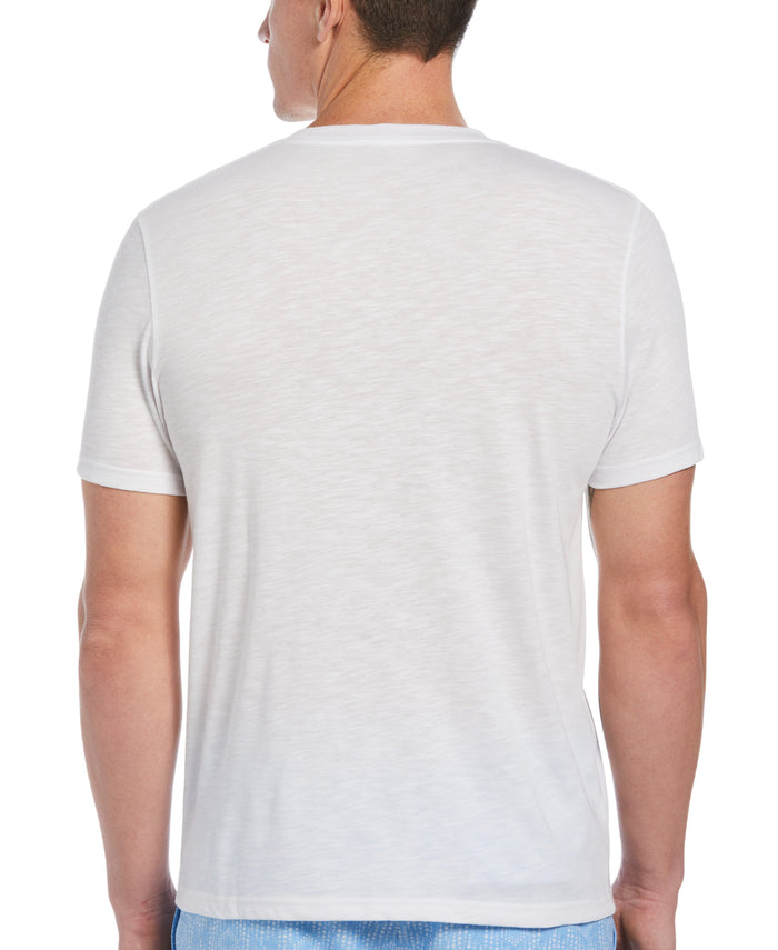 Cubavera Slub Crew Neck Tee Brilliant White