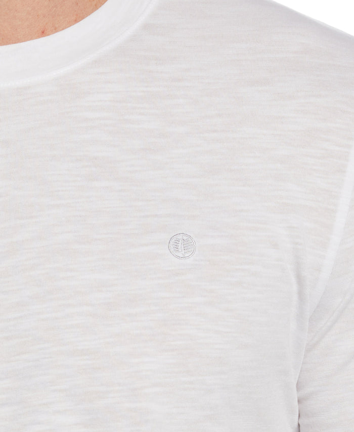 Cubavera Slub Crew Neck Tee Brilliant White