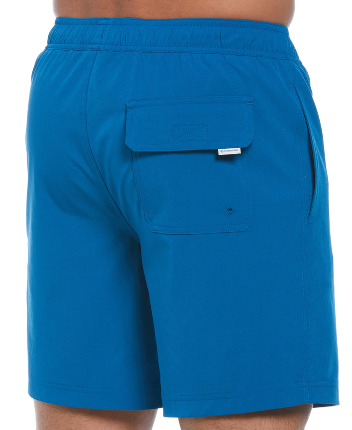 Cubavera Solid 7" Swim Short Mykonos Blue