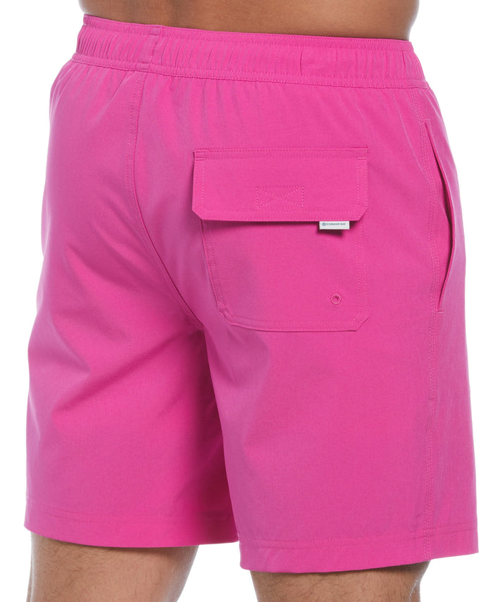 Cubavera Solid 7" Swim Short Rose Violet