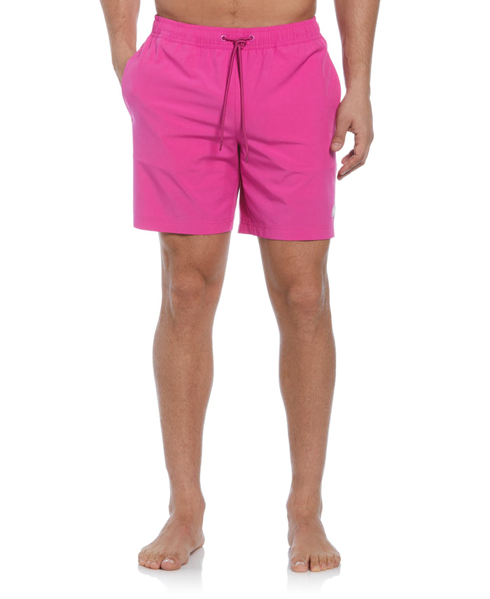 cubavera Solid 7" Swim Short Rose Violet