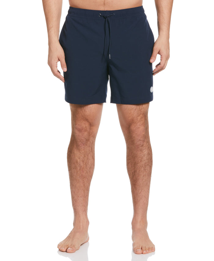 cubavera Solid 7" Swim Trunks Dress Blues