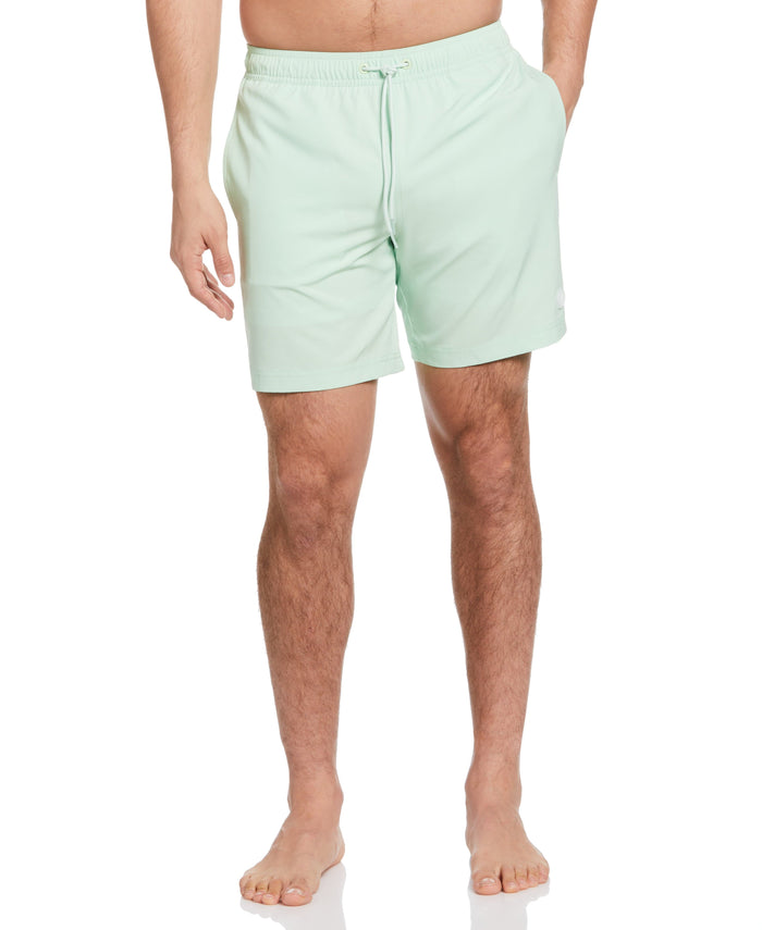 cubavera Solid 7" Swim Trunks Pastel Green
