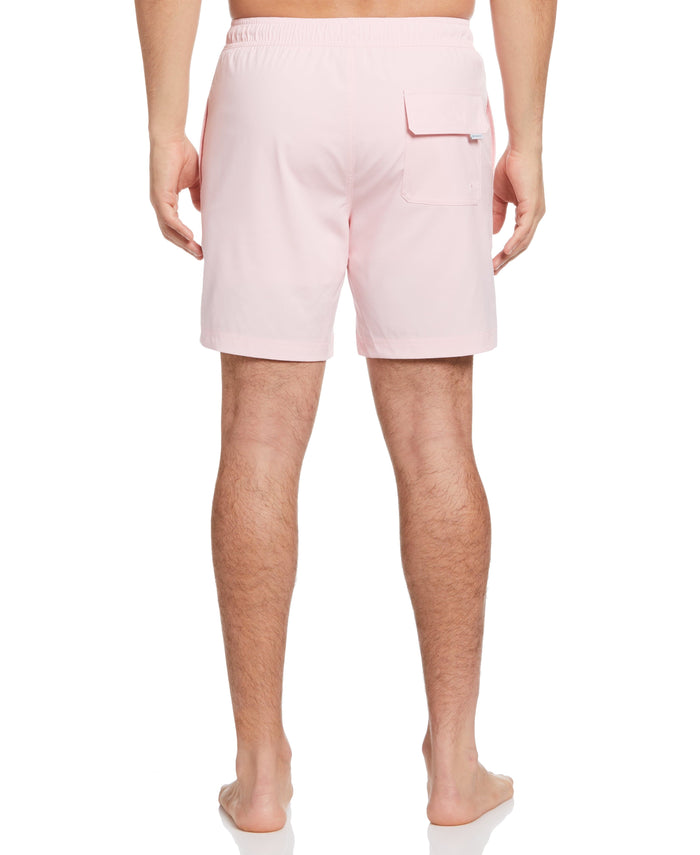 Cubavera Solid 7" Swim Trunks Rose Shadow